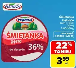 Carrefour Market Śmietanka gęsta Piątnica 36% oferta
