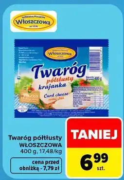 Carrefour Market Twaróg półtłusty Włoszczowa oferta