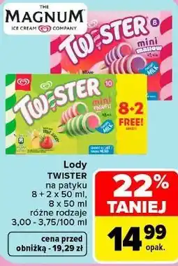 Carrefour Market Lody Twister na patyku oferta