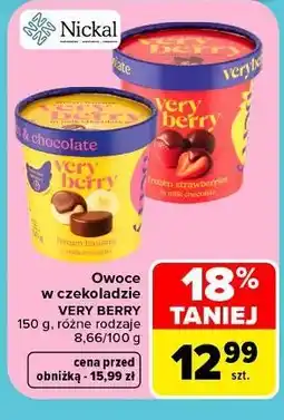 Carrefour Market Owoce w czekoladzie VERY BERRY oferta