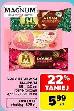 Carrefour Market Lody na patyku Magnum oferta