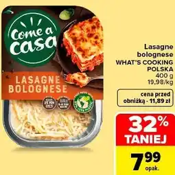 Carrefour Market Lasagne bolognese Come a casa oferta