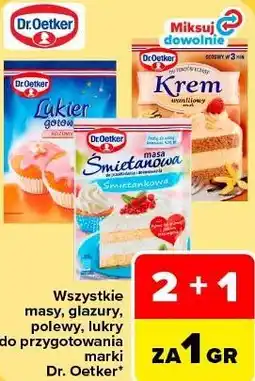 Carrefour Market Masy, glazury, polewy, lukry do przygotowania marki Dr. Oetker oferta
