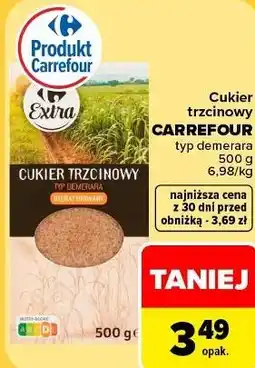 Carrefour Market Cukier trzcinowy CARREFOUR typ demerara oferta