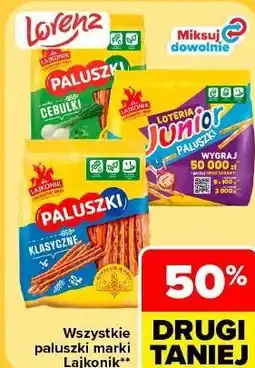 Carrefour Market Wszystkie paluszki marki Lajkonik oferta
