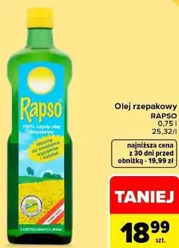 Carrefour Market Olej rzepakowy Rapso oferta