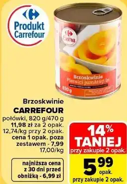 Carrefour Market Brzoskwinie CARREFOUR połówki oferta