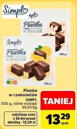 Carrefour Market Pianka w czekoladzie Simpl oferta