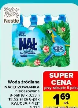 Carrefour Market Woda źródlana niegazowana Nałęczowianka oferta