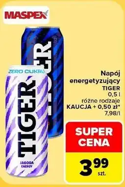 Carrefour Market Napój energetyzujący Tiger oferta