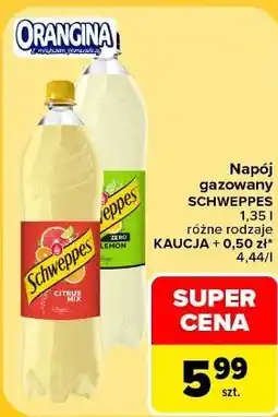 Carrefour Market Napój gazowany Schweppes różne rodzaje oferta