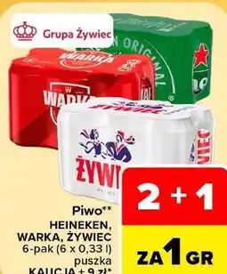 Carrefour Market Piwo Heineken, Warka, Żywiec 6-pak oferta