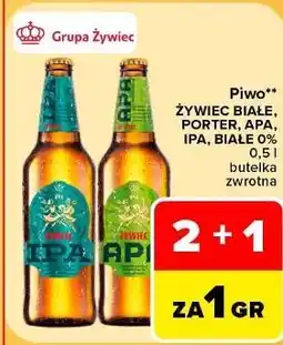 Carrefour Market Piwo Żywiec Białe, Porter, APA, IPA, Białe 0% oferta