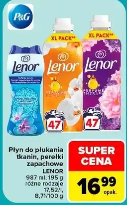 Carrefour Market Płyn do płukania tkanin, perełki zapachowe Lenor oferta