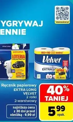 Carrefour Market Ręcznik papierowy Extra Long Velvet oferta