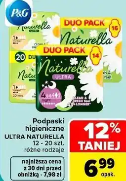 Carrefour Market Podpaski higieniczne ULTRA NATURELLA oferta
