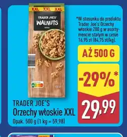 ALDI Orzechy włoskie XXL Trader Joe's oferta