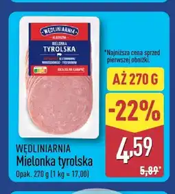 ALDI Mielonka tyrolska Wędliniarnia oferta