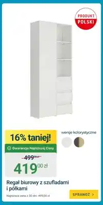 ERLI Regał biurowy z szufladami i półkami oferta
