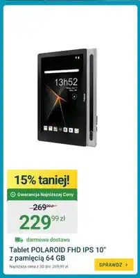 ERLI Tablet Polaroid Fhd Ips 10 z pamięcią 64 Gb oferta
