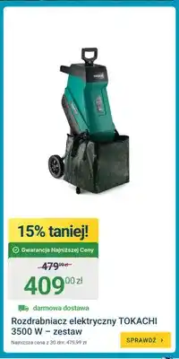 ERLI Rozdrabniacz elektryczny Tokachi 3500W zestaw oferta