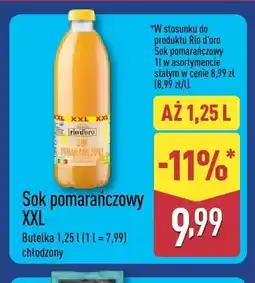 ALDI Sok pomarańczowy XXL Rio D'oro oferta