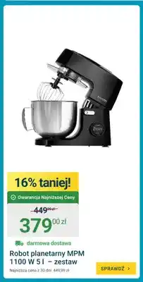 ERLI Robot planetarny Mpm 1100W 5 l zestaw oferta