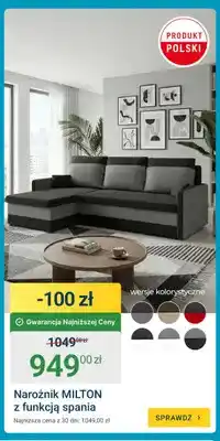 ERLI Narożnik Milton z funkcją spania oferta