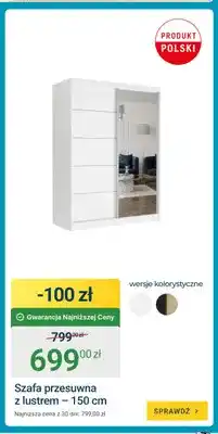 ERLI Szafa przesuwna z lustrem oferta