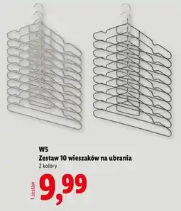 Lidl Zestaw 10 wieszaków na ubrania W5 oferta