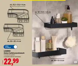 Lidl Zestaw 2 półek prysznicowych Livarno oferta