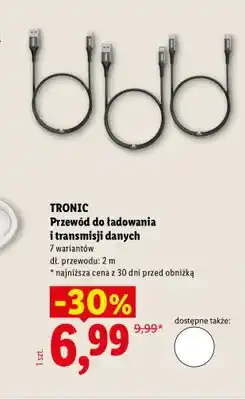 Lidl Przewód do ładowania i transmisji danych Tronic 2 m oferta