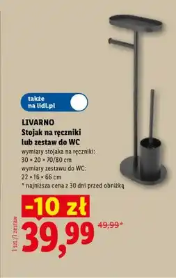 Lidl Stojak na ręczniki Livarno oferta