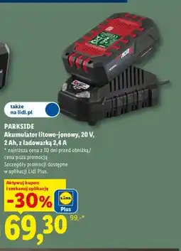 Lidl Akumulator litowo-jonowy z ładowarką Parkside oferta