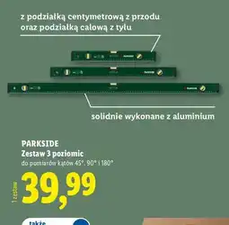 Lidl Zestaw 3 poziomic Parkside oferta