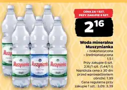 Netto Woda mineralna Muszynianka oferta