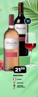 Netto Wino czerwone Beauvillon półwytrawne oferta