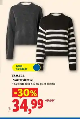 Lidl Sweter damski Esmara oferta