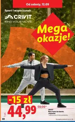 Lidl Bluza męska z kapturem Crivit oferta