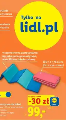 Lidl Mata gimnastyczna dla dzieci Crivit oferta
