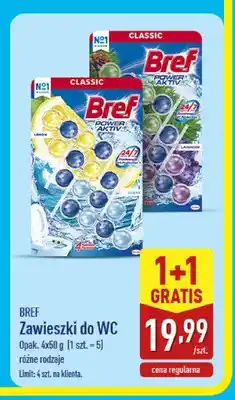 ALDI Zawieszki do WC Bref Power Aktiv Lavender 4-pak oferta