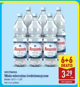 ALDI Woda mineralna gazowana średnionasycona Muszynianka oferta