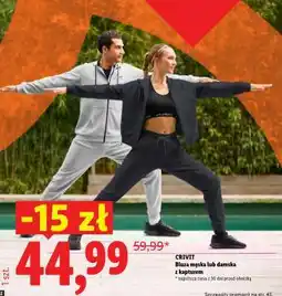 Lidl CRIVIT Bluza męska lub damska z kapturem oferta