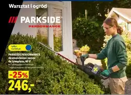 Lidl PARKSIDE PERFORMANCE Akumulatorowe nożyce do żywopłotu, 40 V oferta