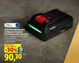 Lidl PARKSIDE PERFORMANCE Inteligentny akumulator litowo-jonowy smart, 20 V, 4 Ah oferta