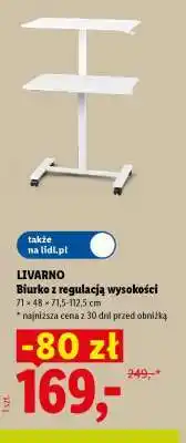 Lidl LIVARNO Biurko z regulacją wysokości oferta