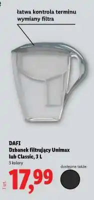Lidl DAFI Dzbanek filtrujący Unimax lub Classic, 3 L oferta