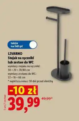 Lidl LIVARNO Stojak na ręczniki lub zestaw do WC oferta