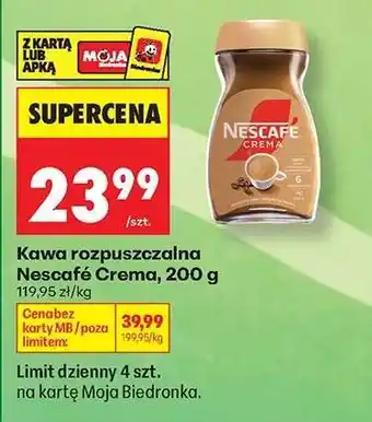 Kawa rozpuszczalna Nescafé Crema 200 g
