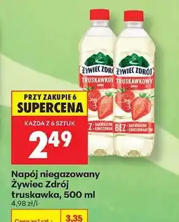 Biedronka Napój niegazowany Żywiec Zdrój truskawka, 500 ml oferta
